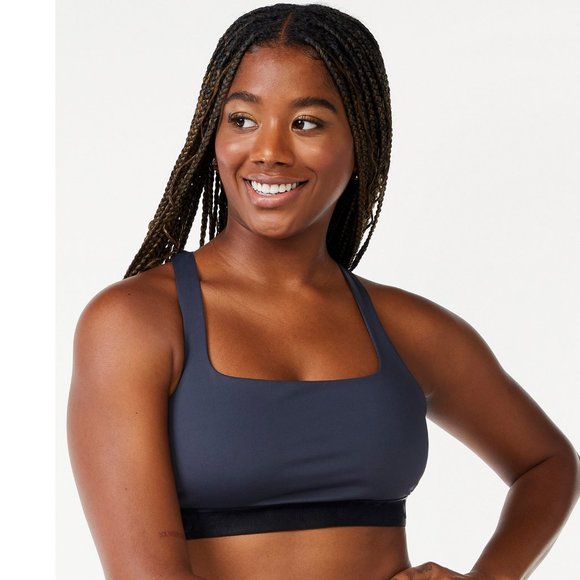 Love & Sports Pippa SportsBra Grey w/Black trim Size XS(0-2)runs small Racerback - Picture 2 of 2